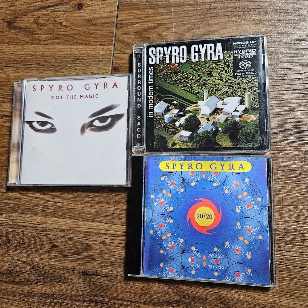 Lot of 3 Spyro Gyra CDs In Modern Times, Got‎ The Magic, 20/20 Contemporary Jazz